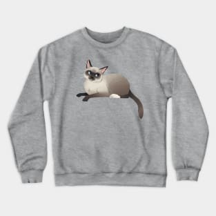 Siamese Cat Crewneck Sweatshirt